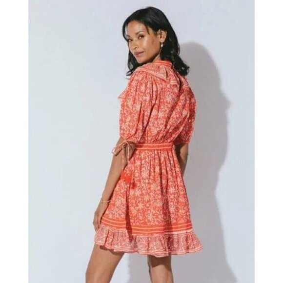 NEW Cleobella Size Medium Dress Wrap Mini Short Blair Tassel Cuff - Picture 7 of 16